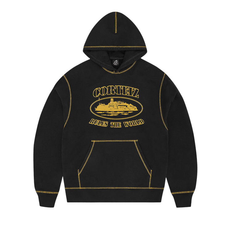 Buy Corteiz Alcatraz Contrast Hoodie 'Black/Yellow' - CRTZ0519 274