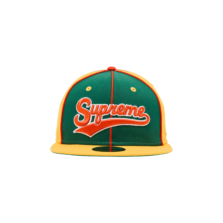 帽子 Supreme Piping Script Logo New Era 7 3/8 Supreme x New Era Piping Script Logo Cap Navy - SS25 - US