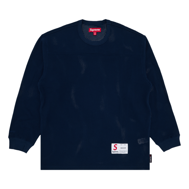 Buy Supreme Polartec Mesh Long-Sleeve Football Top 'Navy