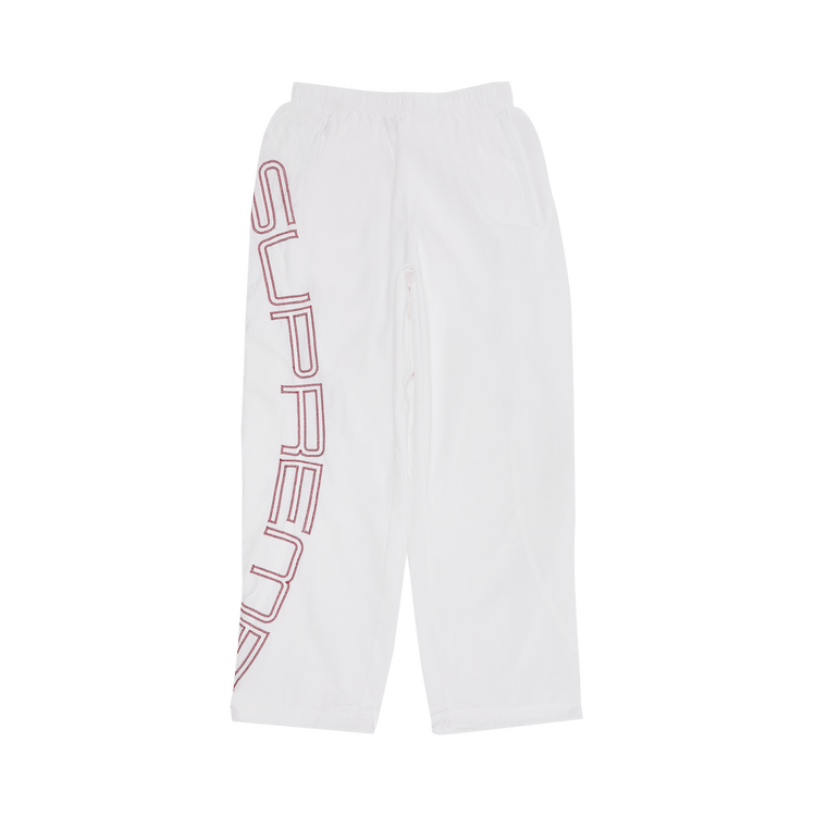 Buy Supreme Spellout Embroidered Track Pant 'White' - SS25P70