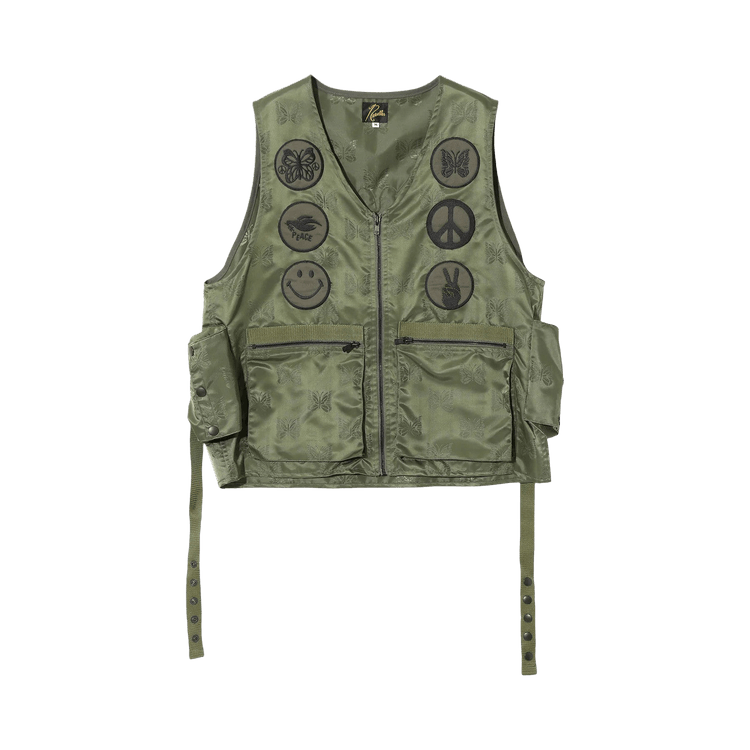 Buy Needles Radio Vest 'Olive' - QV132 OLIV | GOAT