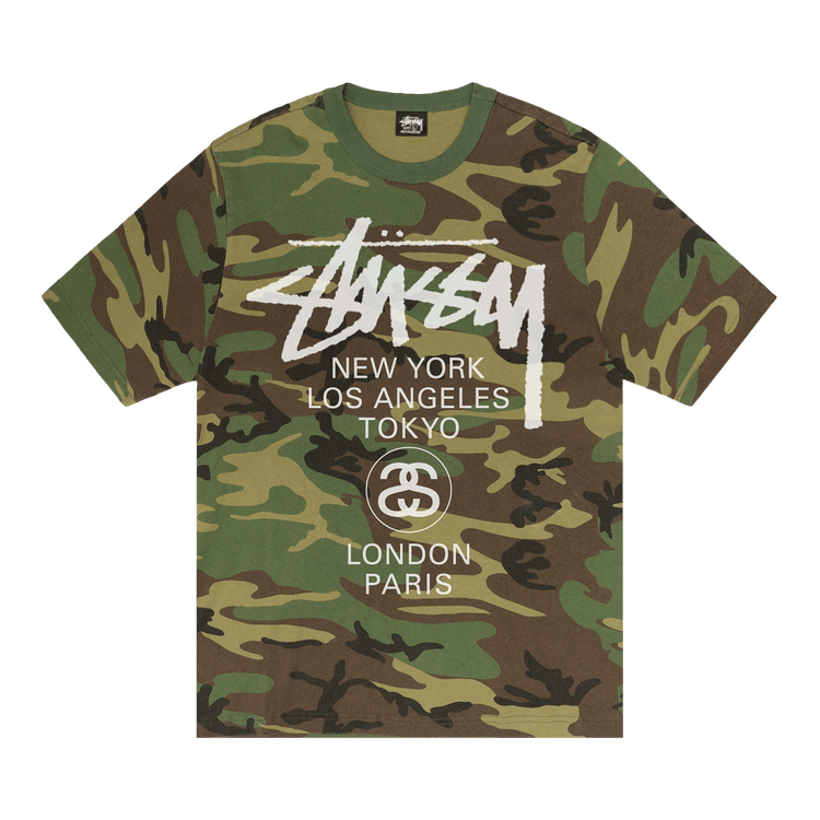 【Stussy】World Tour T-Shirts Camo Buy Stussy World Tour Tee 'Camo' - 3903962 CAMO | GOAT