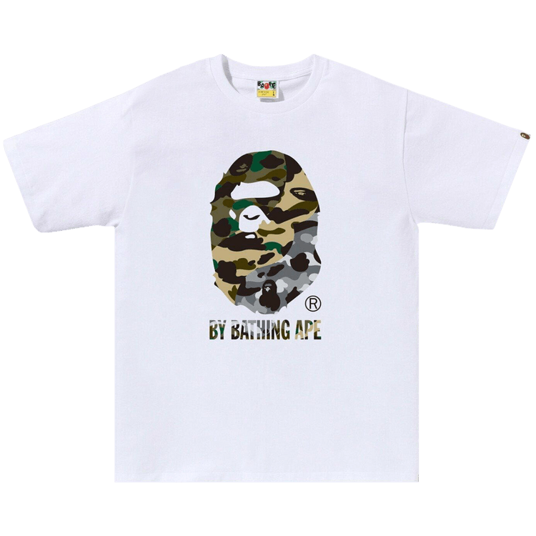 Buy BAPE 1st Camo Crazy By Bathing Ape Tee 'White' - 1L30 110 017