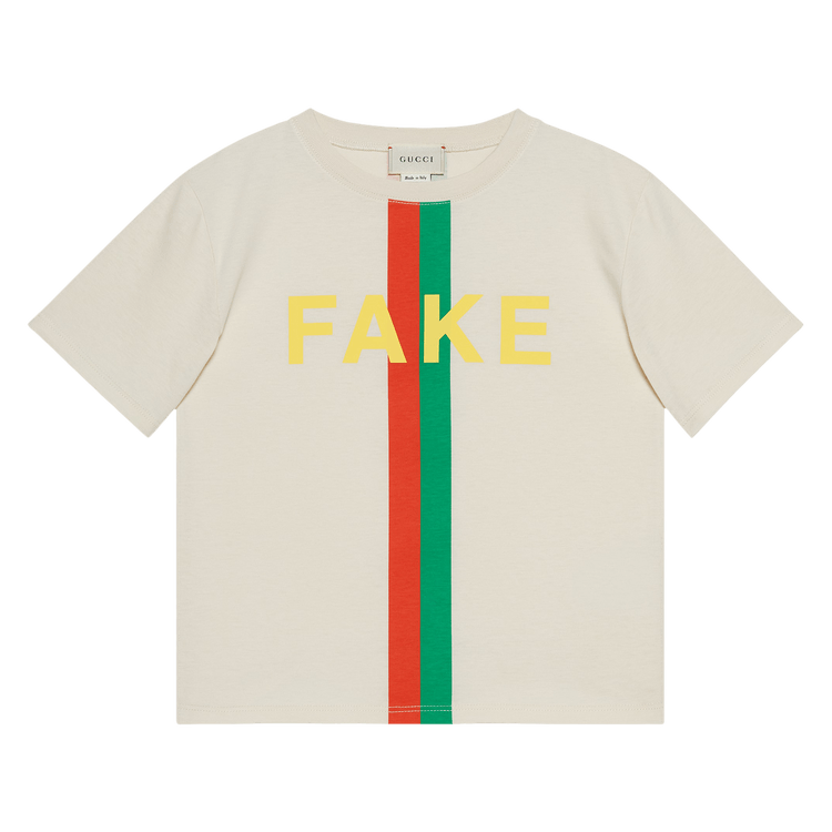 GUCCI FAKE NOT Tシャツ 10サイズ Gucci 'fake/not' Print Oversize T-shirt in Black for Men | Lyst