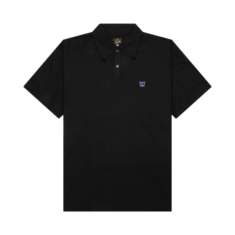 Buy Needles Short-Sleeve Polo Shirt 'Black' - QV352 C BLAC | GOAT