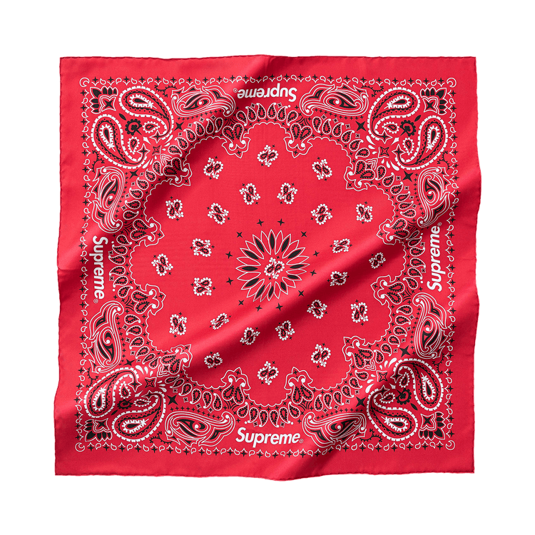 Buy Supreme Silk Bandana 'Red' - SS25A80 RED | GOAT CA