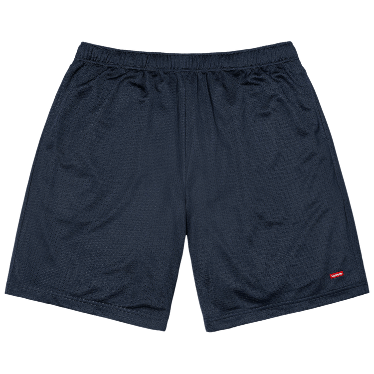 Buy Supreme Small Box Baggy Mesh Short 'Navy' - SS25SH18 NAVY
