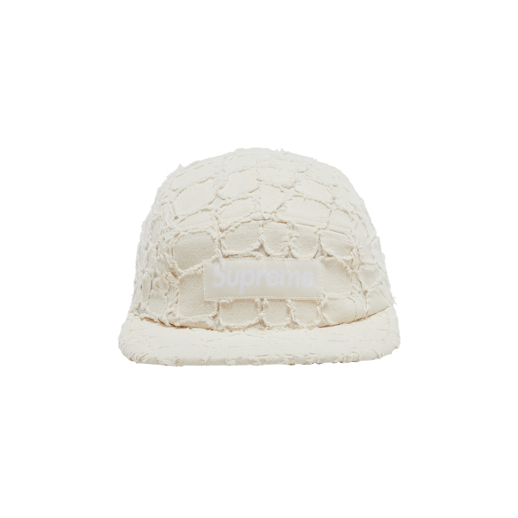 Buy Supreme Frayed Croc Denim Camp Cap 'Natural' - SS25H5 NATURAL