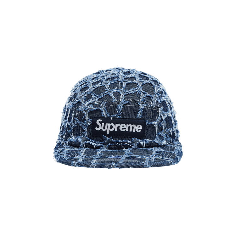 【Supreme】Frayed Croc Denim Camp Cap★25SS★ Supreme Frayed Croc Denim Camp Cap Natural - SS25 - US