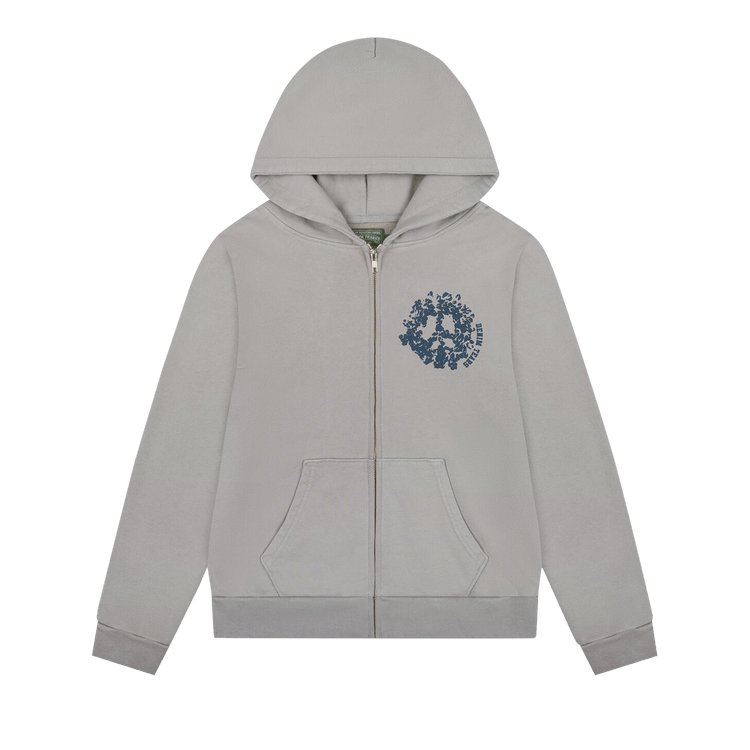 Etrarium 静寂と青Knit Zip Hoodie GRAY/WHITE 1616372_00.png.png