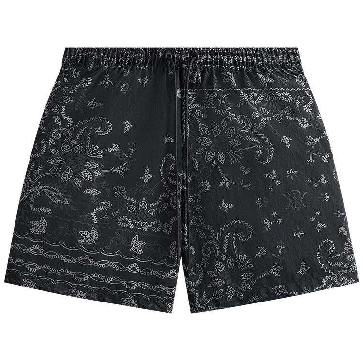 Buy Kith Panelled Bandana Ashton Swim Short 'Black' - KHM061024