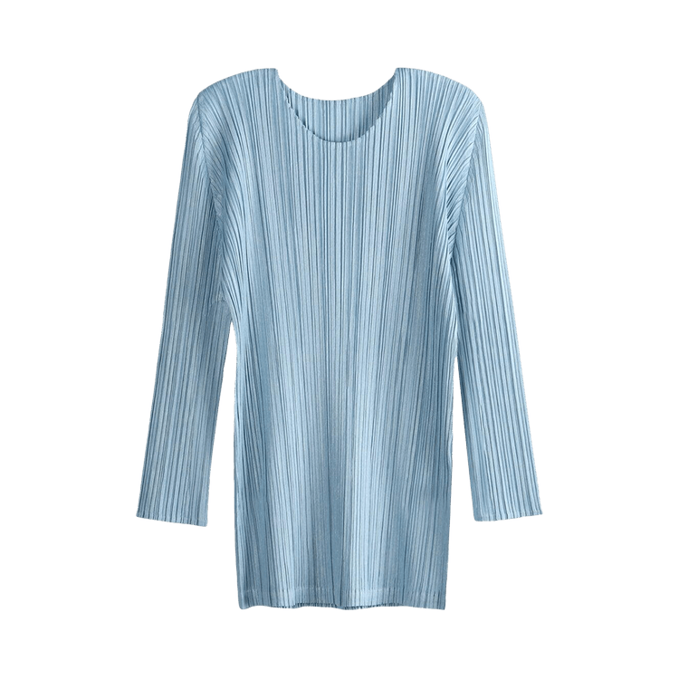 Buy Pleats Please Issey Miyake Mellow Pleats Shirt 'Blue