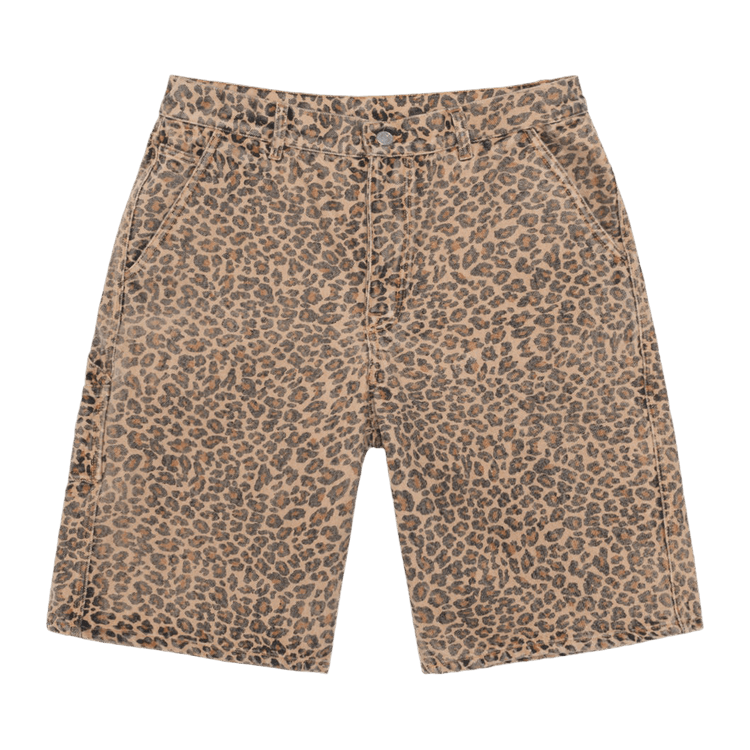 Buy Stussy Denim Work Short 'Leopard' - 112336 LEOP | GOAT