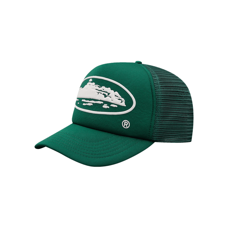 Buy Corteiz Alcatraz Puff Print Trucker Hat 'Green