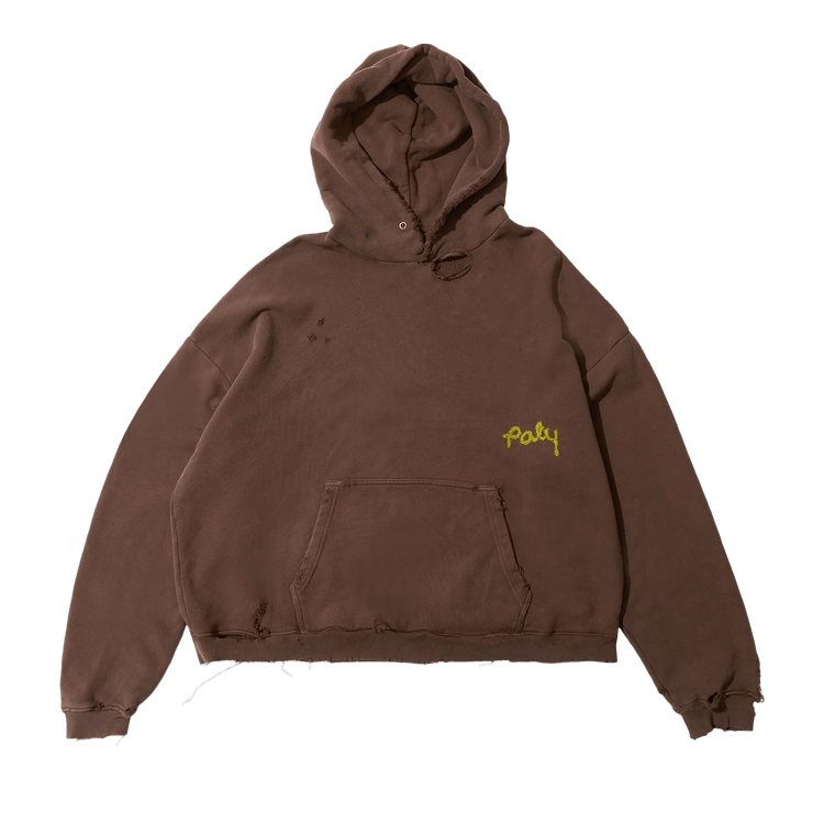 【関税込み】PALY ブラウン 'Paly' Blank フーディ Buy Paly Hollywood Blank Hooded Sweatshirt 'Brown