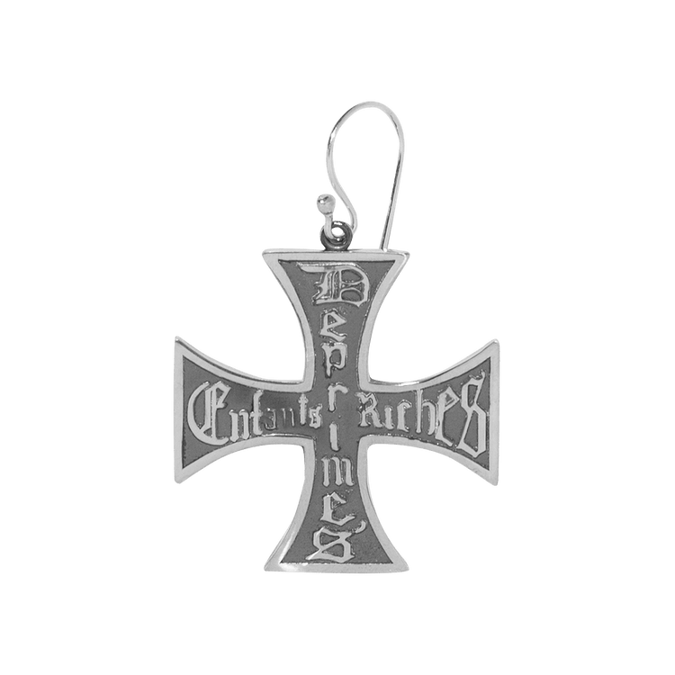 Buy Enfants Riches Déprimés Cross Earring 'Silver' - 140 190 SILV