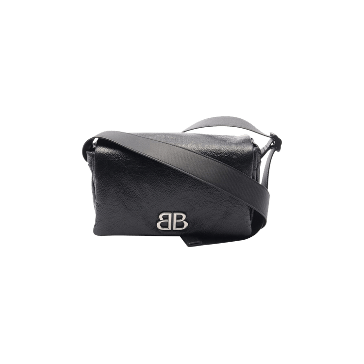 Buy Balenciaga Monaco Flap Messenger Bag 'Black' - 806630