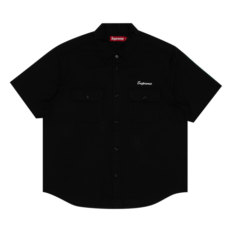 【Supreme】 Warm Up Washed S/S Top Black - 25SS Supreme Warm Up Washed S/S Top Black – Klasyczny T-shirt