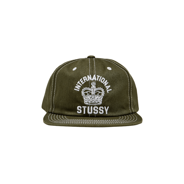 Buy Stussy Mid-Depth International Crown Strapback 'Dark Olive