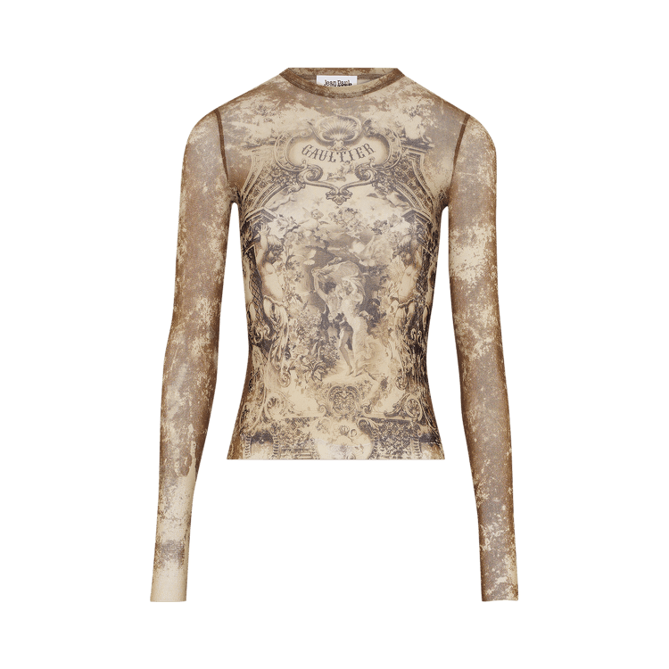 Buy Jean Paul Gaultier Médaillon Long-Sleeve Top 'Light Beige