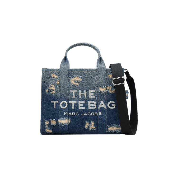 CRACKED ENAMEL TOTE BAG 540B バッグ Marc Jacobs The Washed Monogram Denim Crossbody Tote Handbag