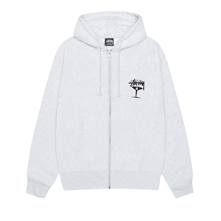 Buy Stussy Martini Zip Hoodie 'Ash Heather' - 1975149 ASH | GOAT