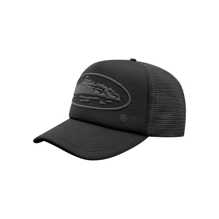 Corteiz Alcatraz Cap 黒×ピンク 海外限定 Buy Corteiz Alcatraz Puff Print Trucker Hat 'Triple Black