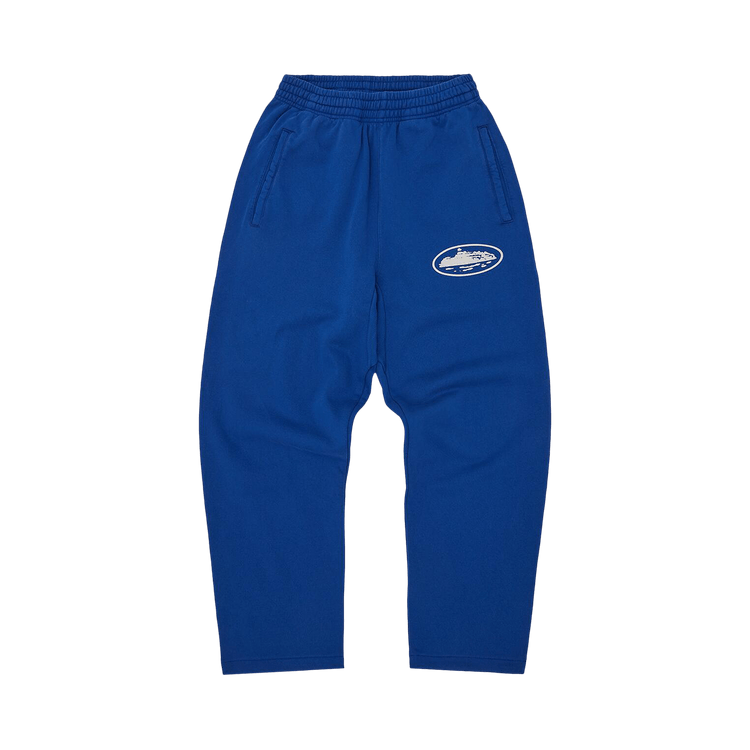 Buy Corteiz Island Puff Print Open Hem Pant 'Washed Royal