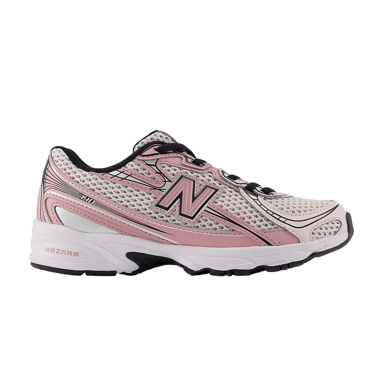 New Balance 740 Bungee Lace Washed Burgundy Pink Taffy (PS)