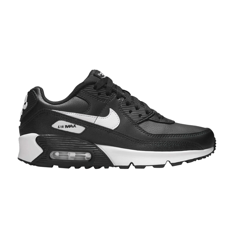 Buy Air Max 90 Leather GS 'Black White' - CD6864 029 | GOAT AE
