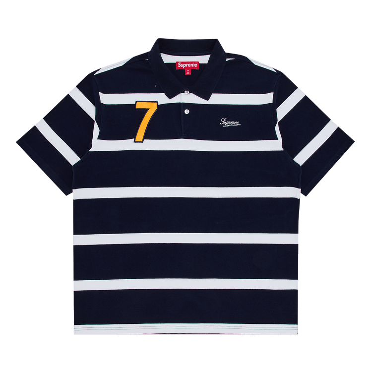 ウェア Supreme Cursive Polo \"Red Stripe\" ウェア Supreme Cursive Polo 
