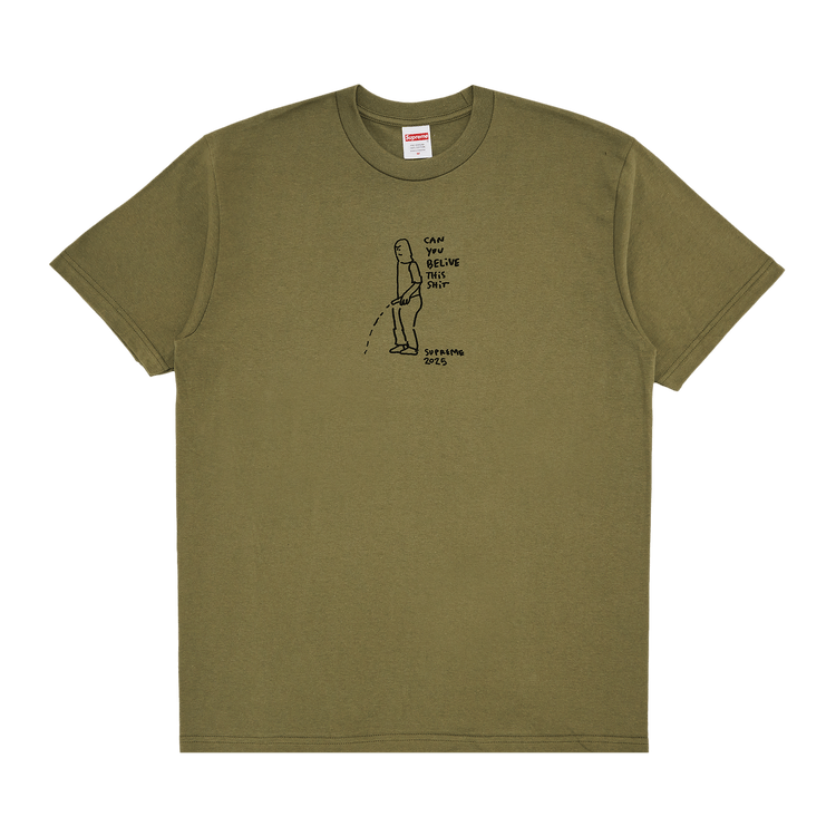 Buy Supreme Piss Tee 'Olive' - SS25T63 OLIVE | GOAT
