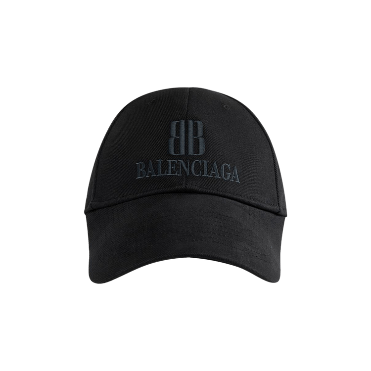 【デカ猫さん】BALENCIAGA BBロゴ キャップ 黒 Buy Balenciaga Logo Embroidered Cap 'Faded Black' - 834916