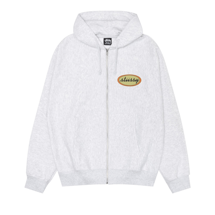 『Stussy x Our Legacy』Work Shop Oval Zip Hoodie Ash 25SS Our Legacy - OL Oval Zip Hood Ash Heather