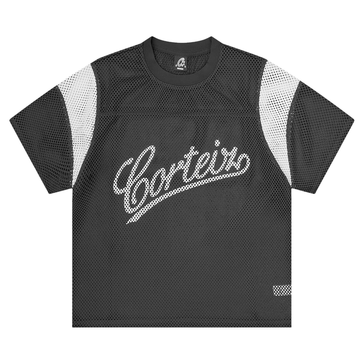 トップス Corteiz L/S HMP Mesh Panel Jersey Black CORTEIZ HMP MESH