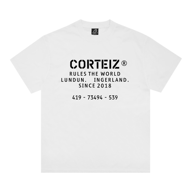 Buy Corteiz OG Stencil Tee 'White' - 07892 1SS2504COSTW WHIT | GOAT
