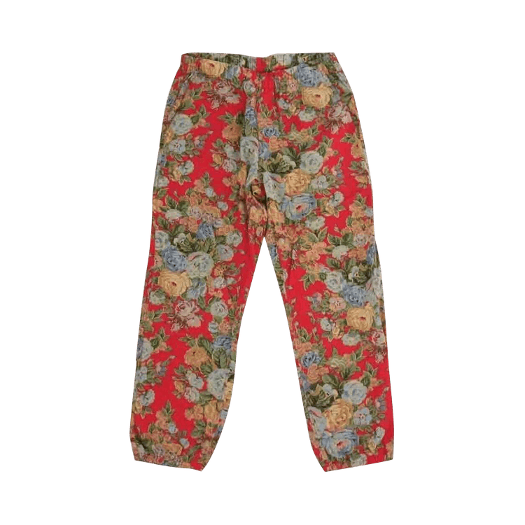 Buy Supreme Floral Pants 'Red' - 00052 1FW1405SFPR RED | GOAT