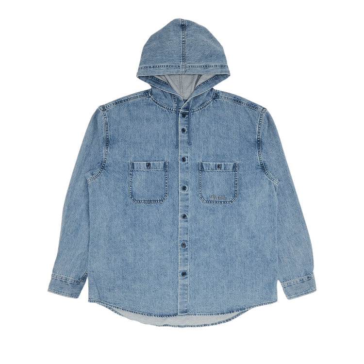 【Supreme】 Small Box Denim Shirt Washed Indigo - 25SS Supreme Small Box Denim Shirt (SS25) - $138