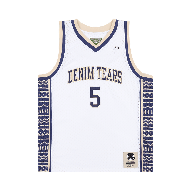 Buy Denim Tears Game Jersey 'White' - SS25TKJ00324 | GOAT