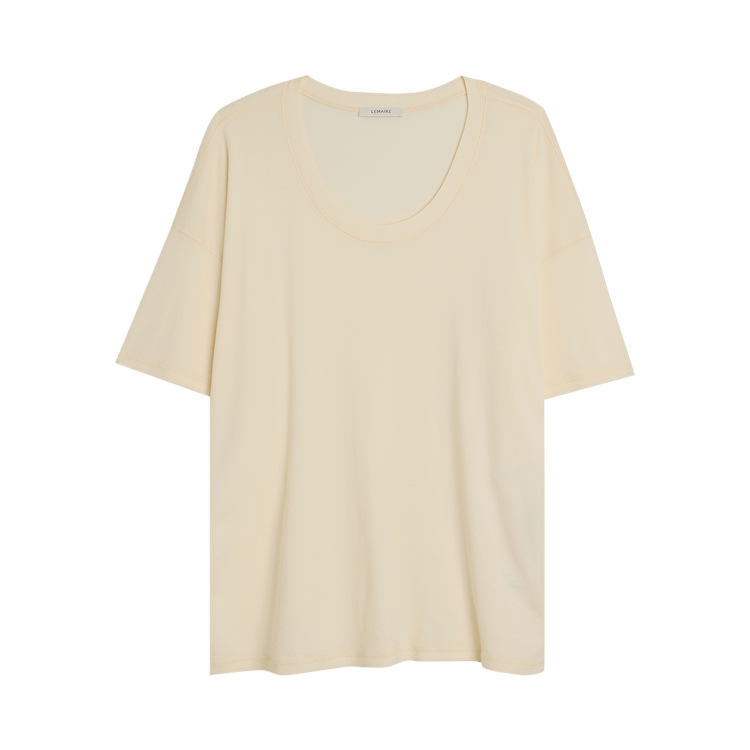Tシャツ・カットソー LEMAIRE Woman T-Shirt Cream TO1146LJ1016 WH048 Tシャツ・カットソー LEMAIRE Woman T-Shirt Cream TO1146LJ1016