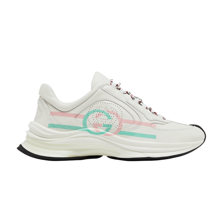 Buy Gucci Wmns Run Sneaker 'White Pink Turquoise' - 734904