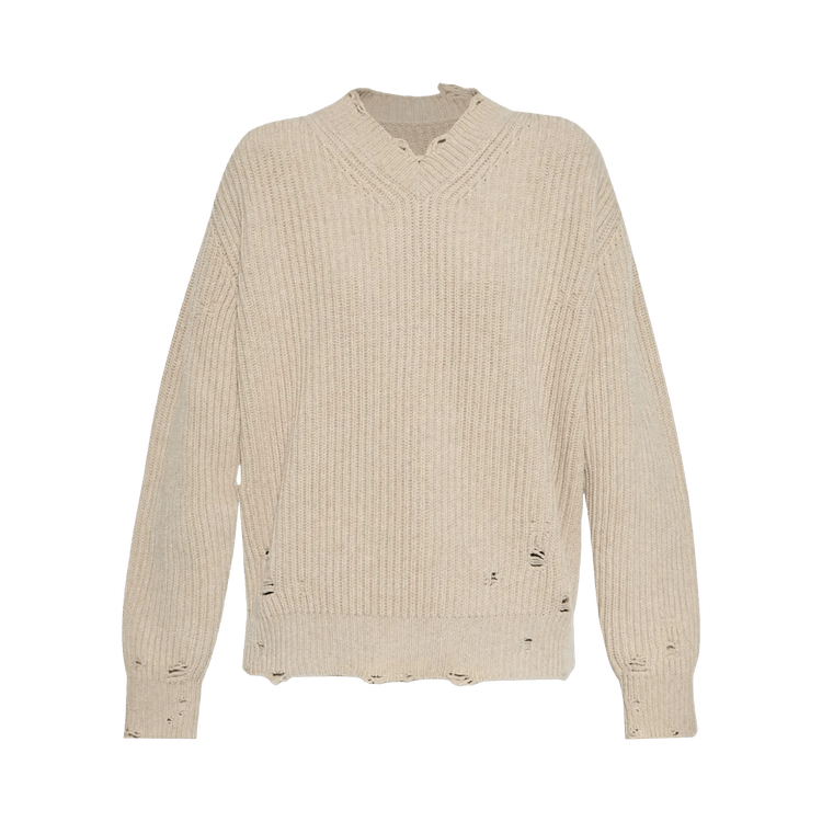 Buy MM6 Maison Margiela Wool Sweater 'Beige Melange