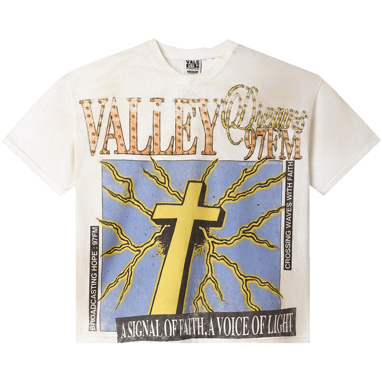 Buy Vale Forever Thunder Cross Bling Tee 'Dirt/White' - VALE