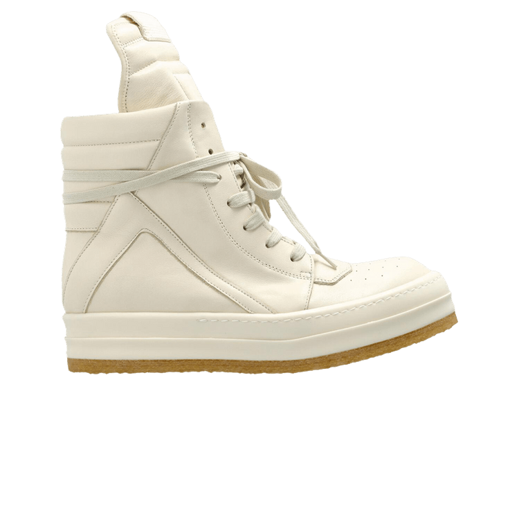 靴 Rickowens White Megalaced Geobasket Rick Owens Mega Geobasket Sneakers | Neutrals | FARFETCH