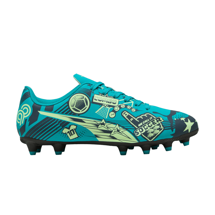 Christian Pulisic x Puma Ultra Legacy FG/AG Big Kid 'Allover Print - Deep Aqua'