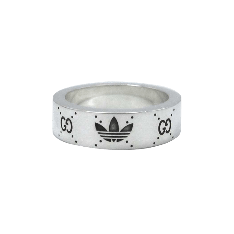 Buy Gucci x adidas Engraved Interlocking G Ring 'Silver' - 702764