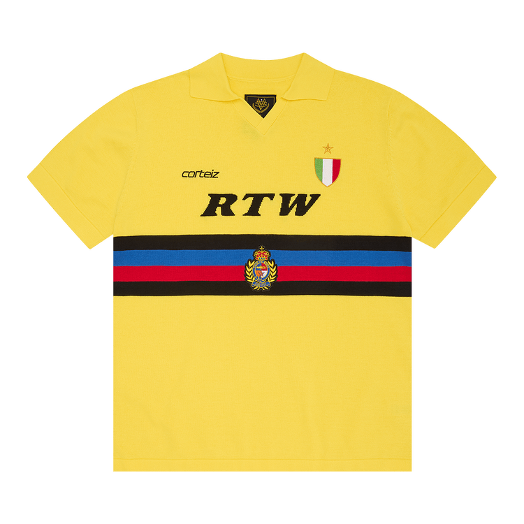 シャツ Corteiz Club Football Jersey - Yellow T-shirt Talismo Black Yellow Football Jersey | Corteiz