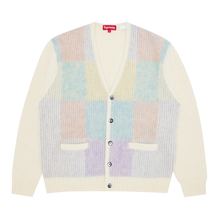Buy Supreme Brushed Grid Cardigan 'White' - SS22SK6 WHITE | GOAT