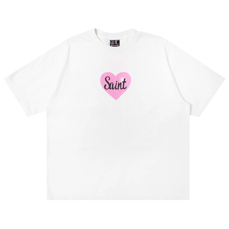 Buy SAINT Mxxxxxx Heart Saint Short-Sleeve Tee 'White' - SM HR1