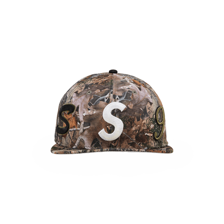個人装備 Supreme 59FIFTY TrueTimber Kanati Camo Supreme Championship Box Logo New Era 59Fifty Hat TrueTimber